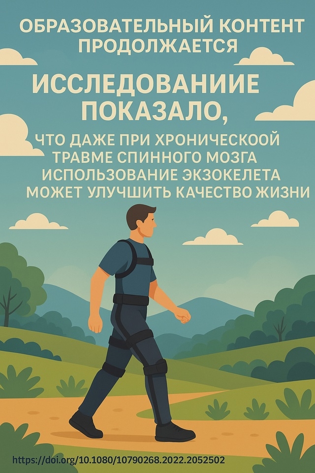 «Даже при хронической травме спинного мозга использование экзоскелета может улучшить качество жизни»